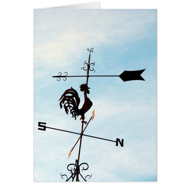 Rooster Metal Art Weathervain (Front)