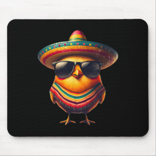 Rooster Mexican Cinco De Mayo Chicken Lover Funny Mouse Pad