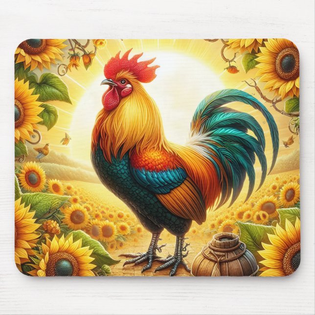 Rooster Mouse Pad (Front)