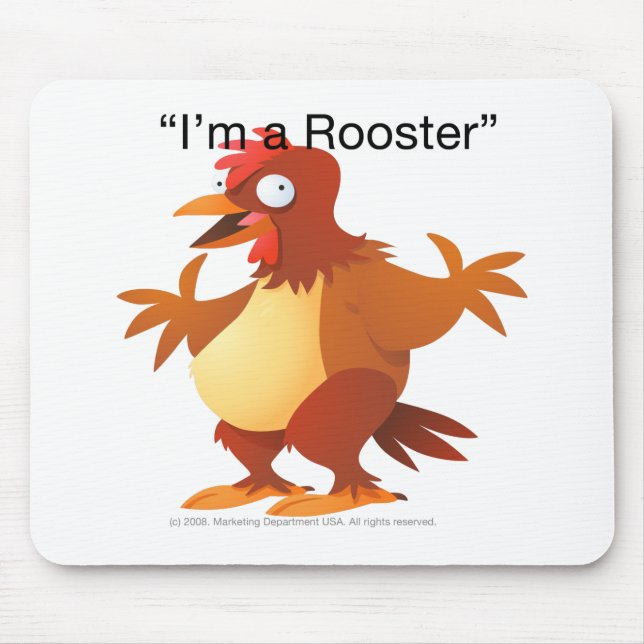 Rooster Mouse Pad (Front)