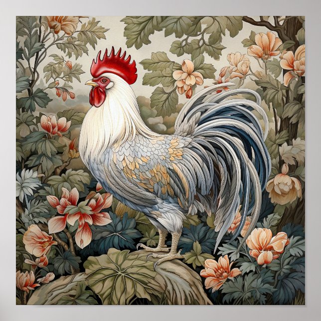 Rooster Neutral Colours  Poster (Front)