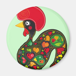 Rooster of Barcelos Nr02 - Galo de Barcelos Magnet