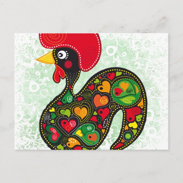 Rooster of Barcelos Nr02 - Galo de Barcelos Postcard (Front)