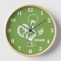 Rooster of Barcelos, Portugal, silhouete