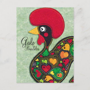 Rooster of Portugal - Galo de Barcelos Postcard