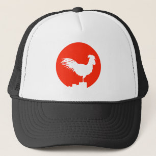 Rooster on a Fence Trucker Hat