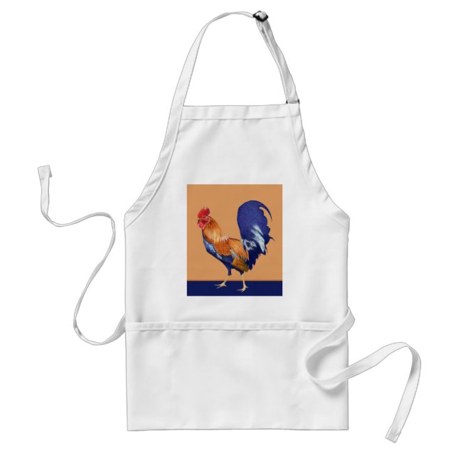 Rooster orange Apron (Front)