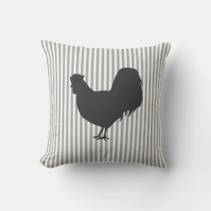 Rooster Painting Farmhouse Style Pillow