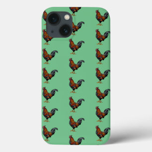 Rooster Pattern - Case-Mate Barely There Apple iPh iPhone 13 Case