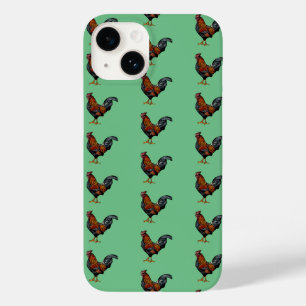 Rooster Pattern - Case-Mate Barely There Apple iPh iPhone 14 Case