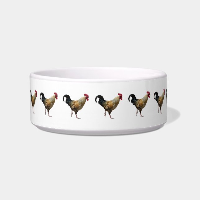 Rooster Pet Bowl (Front)