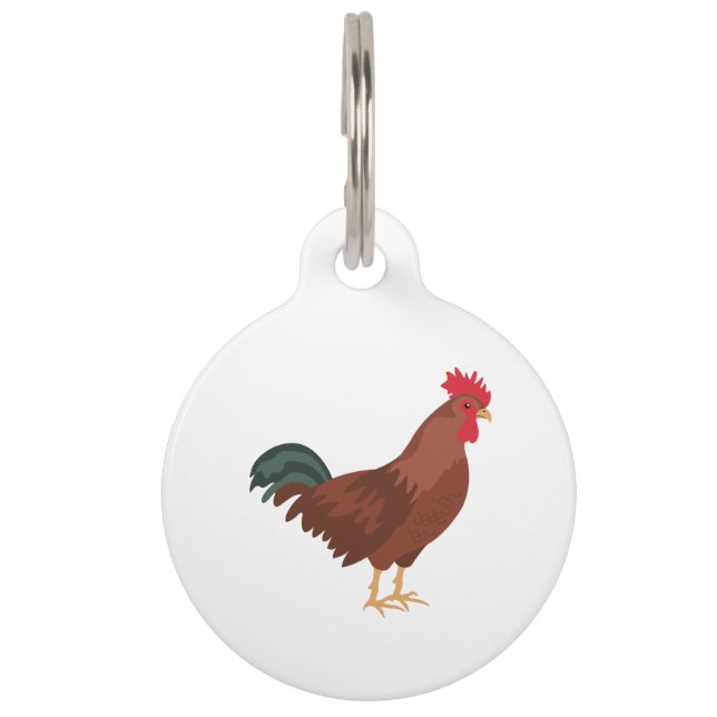 Rooster Pet Tag (Front)