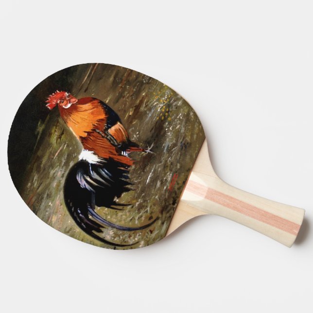 Rooster Ping Pong Paddle (Side)