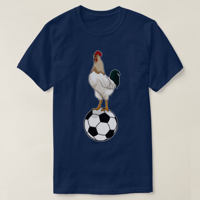 Rooster player Soccer T-Shirt (Design Front)