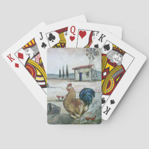 Rooster playing cards