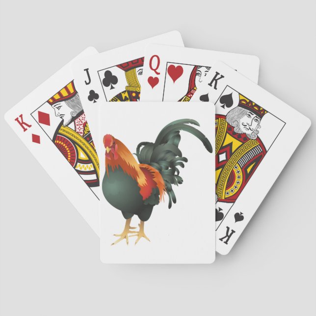 Rooster Playing Cards (Back)