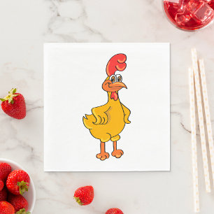 Rooster Pose Napkin
