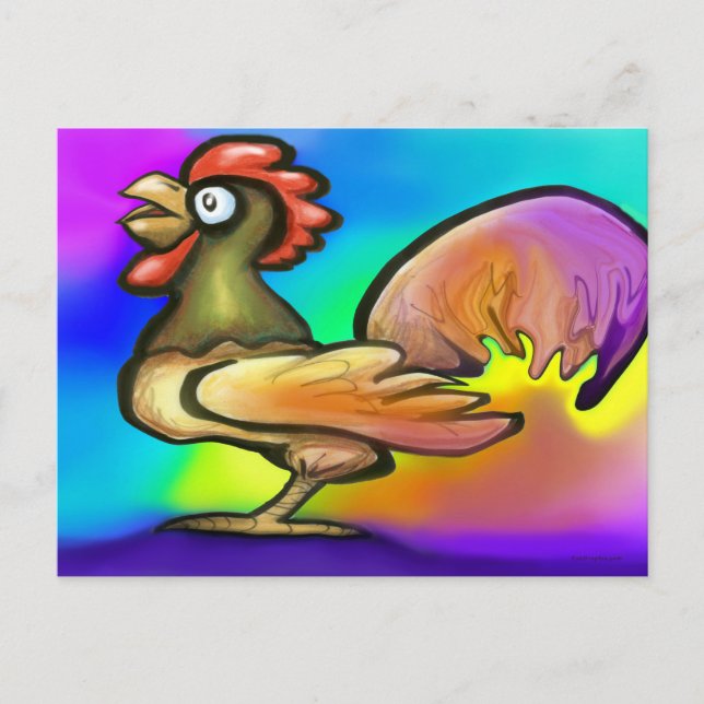 Rooster Postcard (Front)