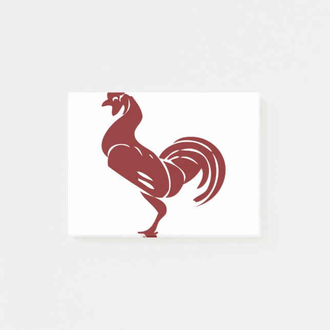 Rooster Poultry Chicken Animal Farm Bird Post-it Notes (Front)
