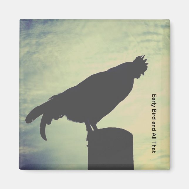 Rooster refrigerator magnet (Front)