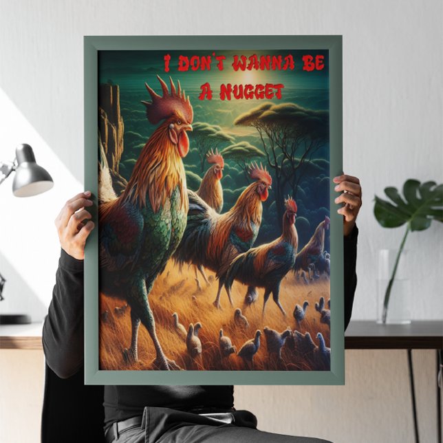Rooster Rendezvous in the Meadow Poster (Creator Uploaded)