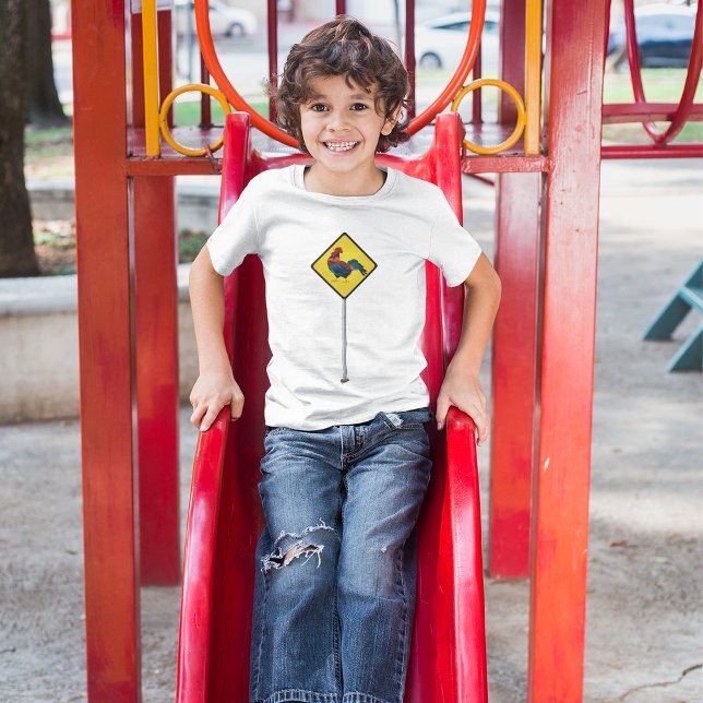 Rooster Road Sign T-Shirt (Creator Uploaded)