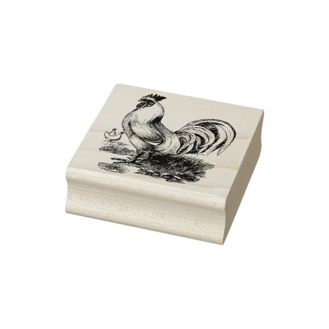 Rooster rubber stamp (Stamp)