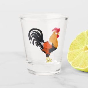 Rooster Shot Glass