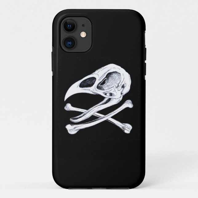 Rooster Skull and Crossbones Case-Mate iPhone Case (Back)