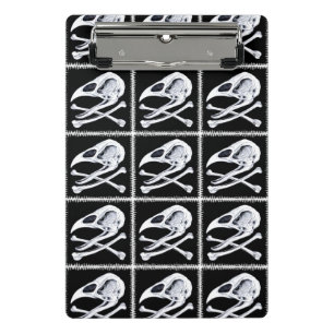 Rooster Skull and Crossbones Mini Clipboard