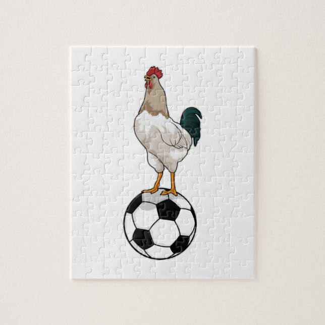 Rooster Soccer player Soccer Jigsaw Puzzle (Vertical)
