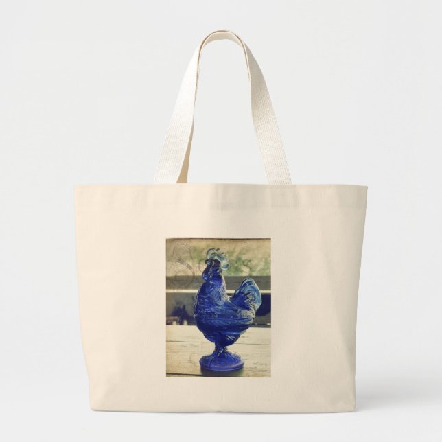Rooster Songs Large Tote Bag (Front)