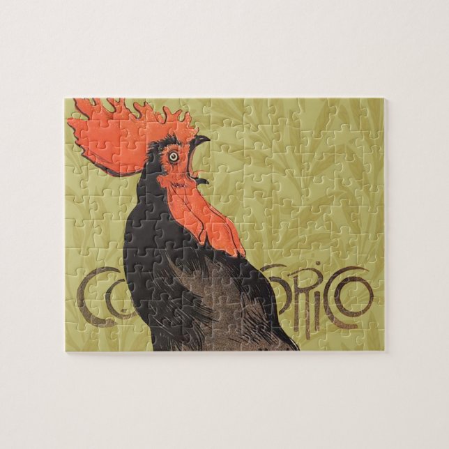Rooster Steinlen Cocorico French Art Jigsaw Puzzle (Horizontal)