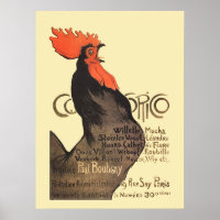 Rooster Steinlen Cocorico French Art