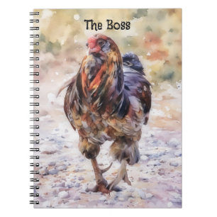 Rooster Strut The Boss or Personalised Journal