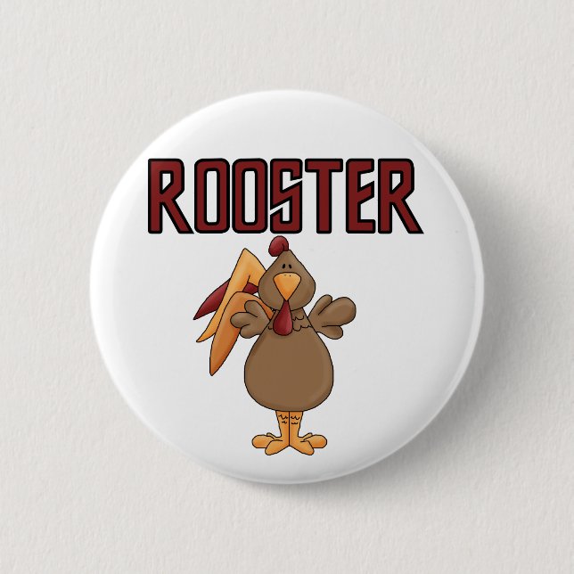 Rooster T-shirts and Gifts 6 Cm Round Badge (Front)