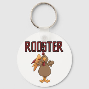Rooster T-shirts and Gifts Key Ring