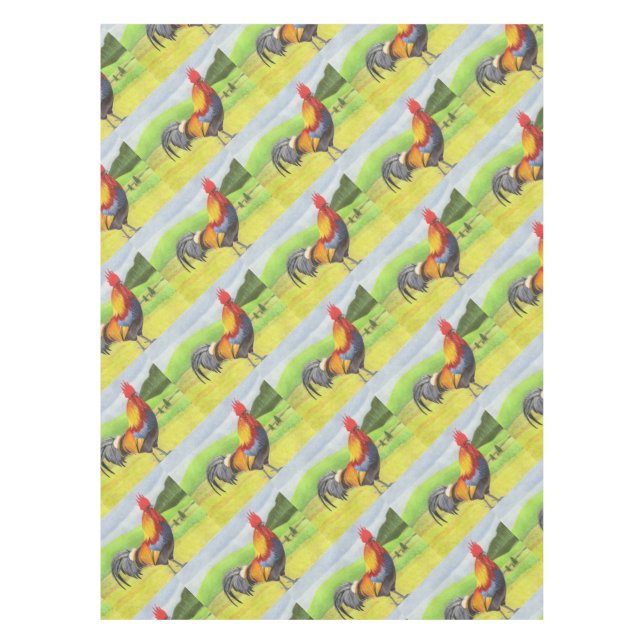 Rooster Tablecloth (Front)