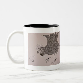 Rooster Talk Two-Tone Coffee Mug