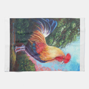 Rooster Tea Towel
