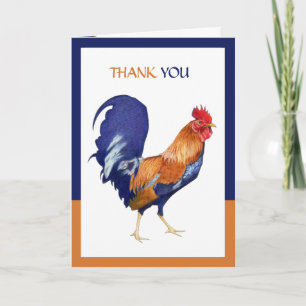 Rooster Thank You Card
