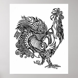 Rooster Two Poster