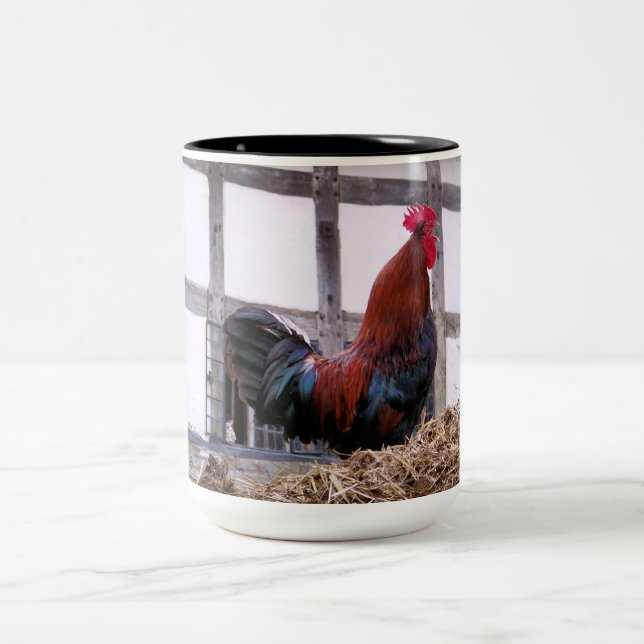 ROOSTER Two-Tone COFFEE MUG (Center)