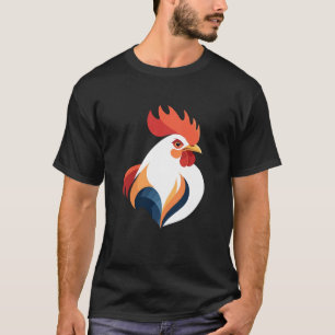 Rooster Vector Art Animal Modern Urban Graphic T-Shirt