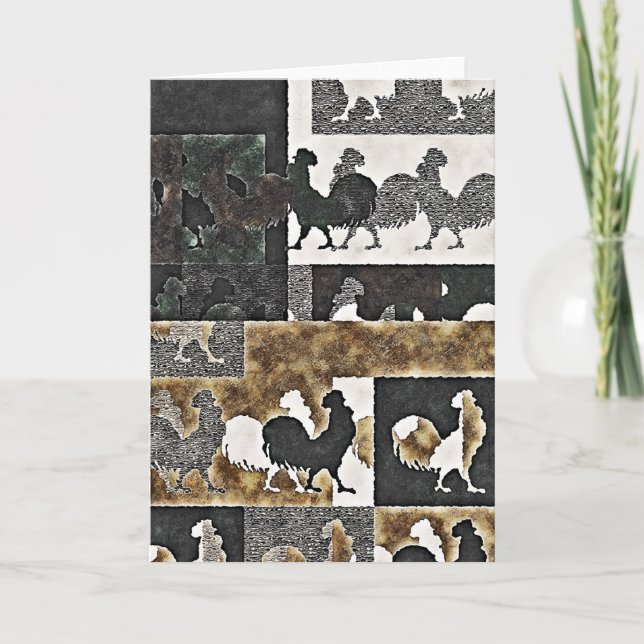Rooster Vintage #2 - Greeting cards (Front)