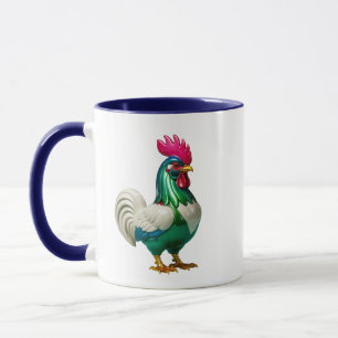 Rooster Vintage Bird Mug