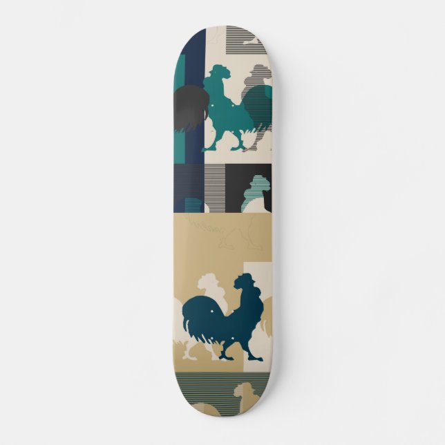 Rooster Vintage Skateboard (Front)