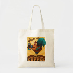 Rooster - Wake up and Smell the Coffee Tote Bag