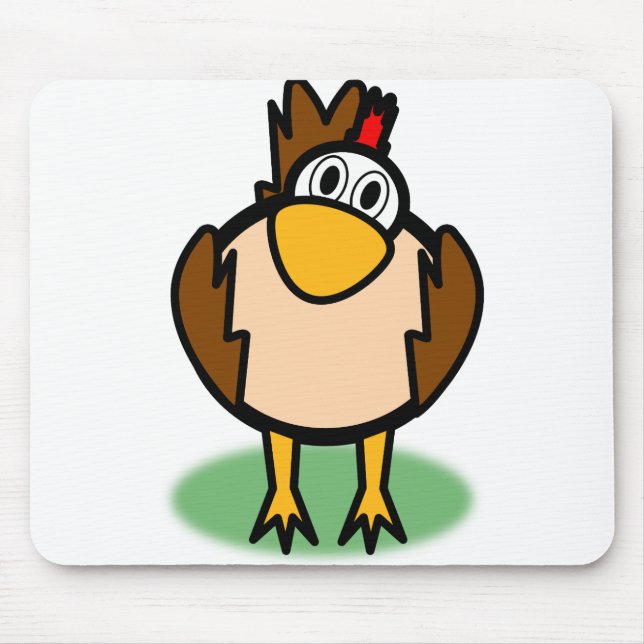 Rooster Watching Mouse Pad (Front)