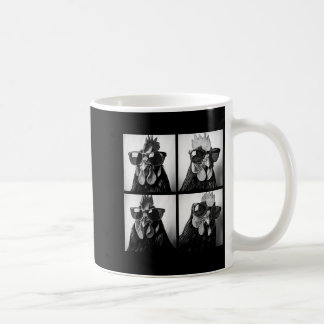 Rooster Wearing Sungles Photobooth Selfie Farm Chi Coffee Mug